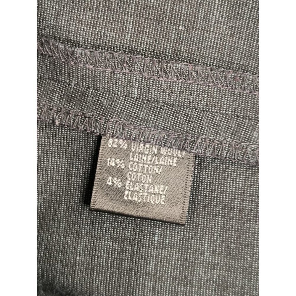 Lafayette 148 NY Pants‎ 8 Gray Wide Leg High Rise Wool Blend Stretch Career - Picture 9 of 10